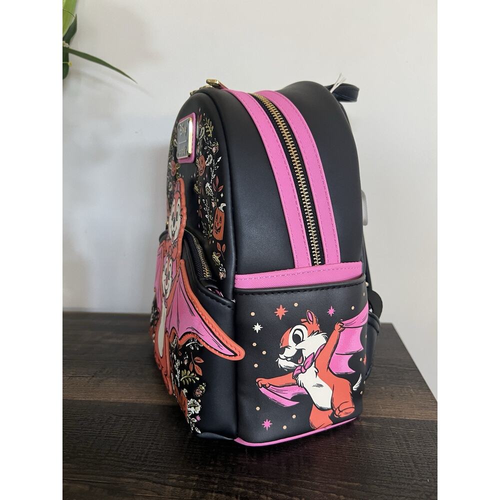 Loungefly Disney Chip & Dale Bat Halloween Mini Backpack - Picture 3 of 12